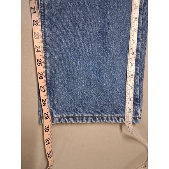 Carhartt Mens Flannel Lined Relaxed Fit Blue Denim Jeans 100% Cotton 36x30 Made - Picture 2 of 6